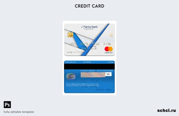 цифровая загрузка шаблона Mastercard банка Парето в Норвегии
